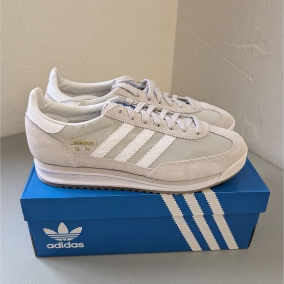 Adidas Originals SL 72 RS Mens Running Shoe Athletic Sneaker size 9.5 white/grey - Picture 1 of 8